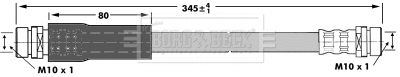 Flexible de frein BORG & BECK BBH6966