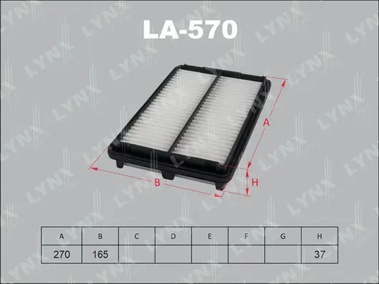 Filtre à air LYNXAUTO LA-570