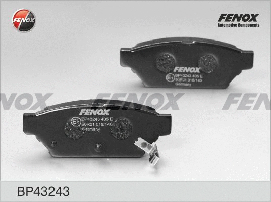 Kit de plaquettes de frein, frein à disque FENOX BP43243