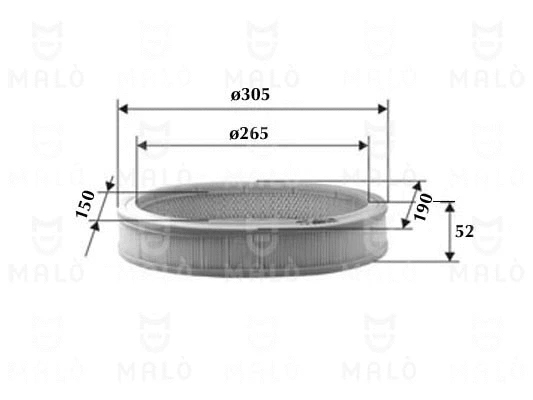 Filtre à air AKRON-MALÒ 1500535