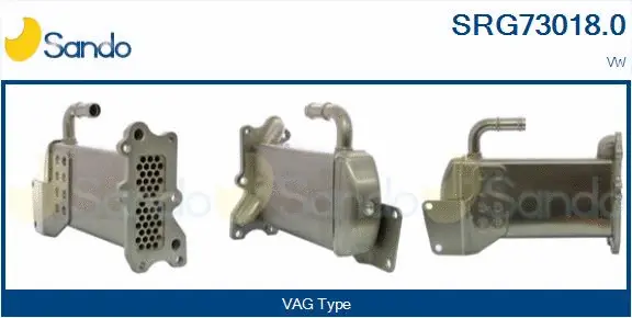 Radiateur, réaspiration des gaz d'échappement SANDO SRG73018.0