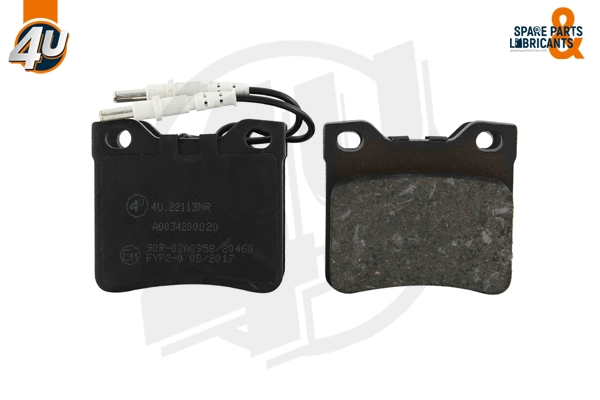 Kit de plaquettes de frein, frein à disque 4U Autoparts 22113MR