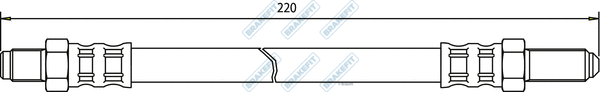 Flexible de frein APEC BHO4276