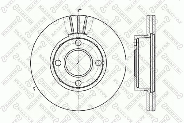 Disque de frein STELLOX 6020-4738V-SX