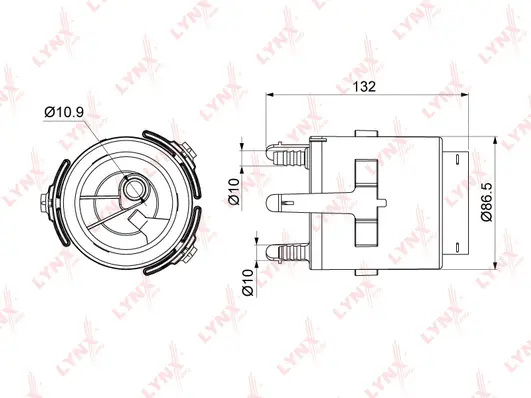 Filtre à carburant LYNXAUTO LF-998M