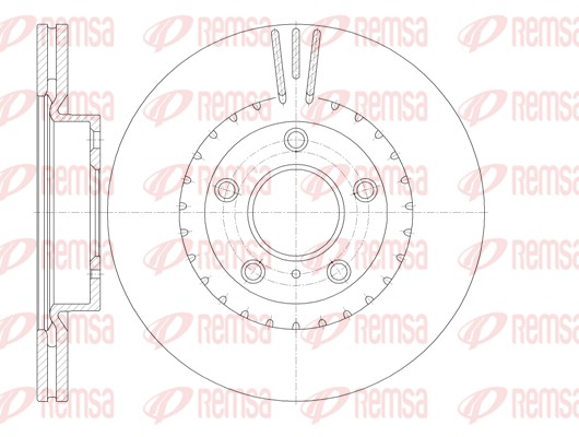 Disque de frein REMSA 61722.10
