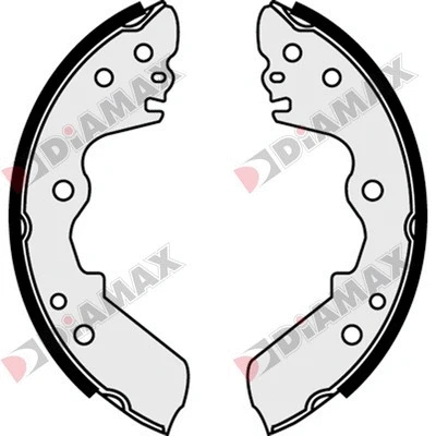 Jeu de mâchoires de frein DIAMAX N01295