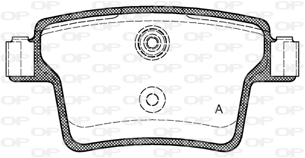 Kit de plaquettes de frein, frein à disque OPEN PARTS BPA1149.10