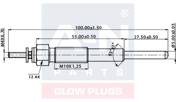 Bougie de préchauffage A-N PARTS A-N095094