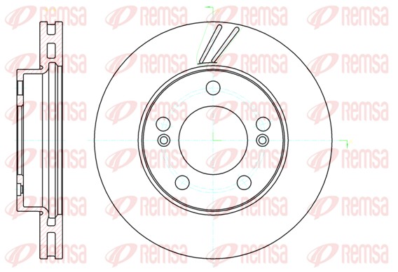 Disque de frein REMSA 61040.10