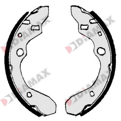 Jeu de mâchoires de frein DIAMAX N01269