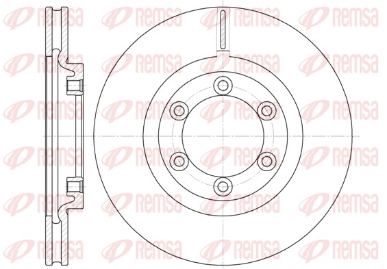 Disque de frein REMSA 6754.10