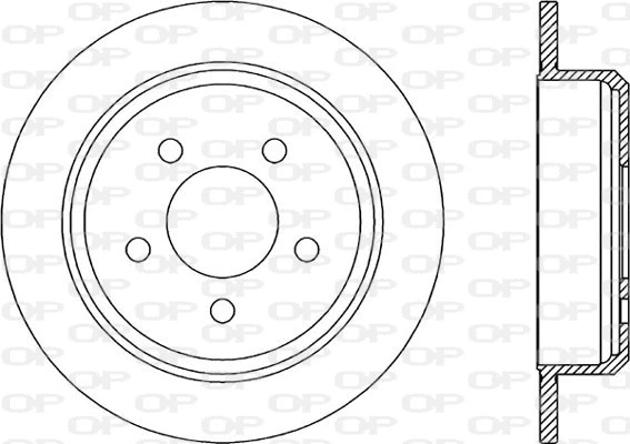 Disque de frein OPEN PARTS BDR2005.10
