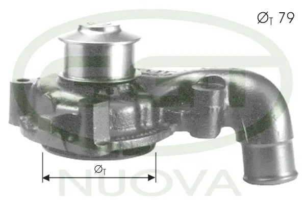 Pompe à eau, refroidissement du moteur GGT PA12069