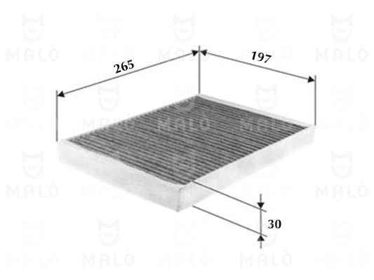 Filtre, air de l'habitacle AKRON-MALÒ 1531522