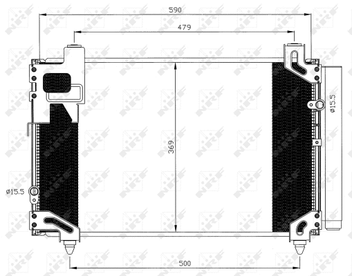 Condenseur, climatisation NRF 35596