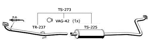 Silencieux central VEGAZ GmbH TS-273
