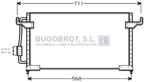 Condenseur, climatisation BUGOBROT 62-CN5085