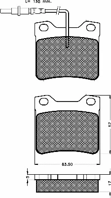Kit de plaquettes de frein, frein à disque BSF 10493
