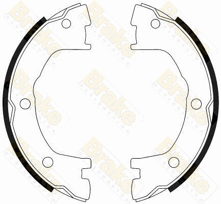 Jeu de mâchoires de frein, frein de stationnement Brake ENGINEERING SH2556