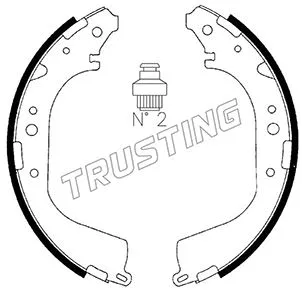 Jeu de mâchoires de frein TRUSTING 067.179