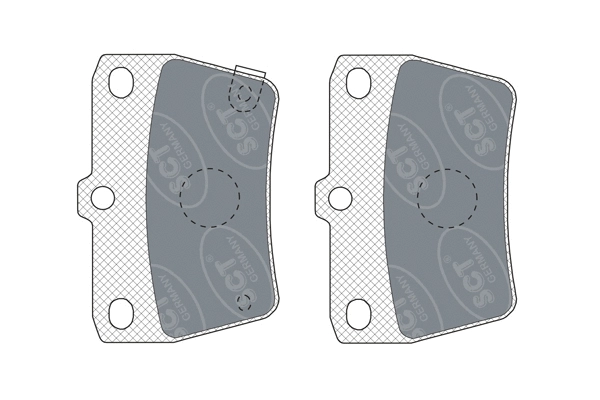 Kit de plaquettes de frein, frein à disque SCT - MANNOL SP 309 PR