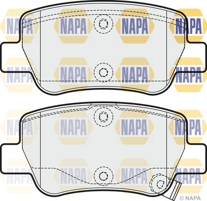 Kit de plaquettes de frein, frein à disque NAPA NBP1031