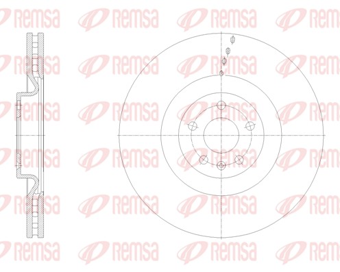 Disque de frein REMSA 62113.10