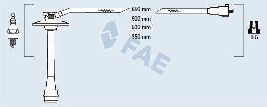 Kit de câbles d'allumage FAE 83587