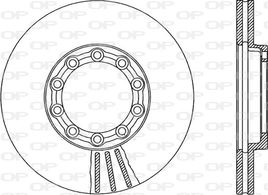 Disque de frein OPEN PARTS BDA1974.20