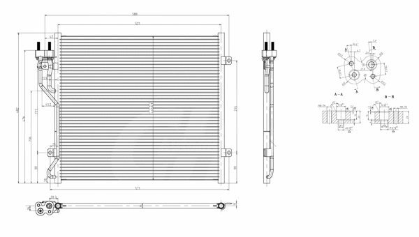 Condenseur, climatisation HART 606 930