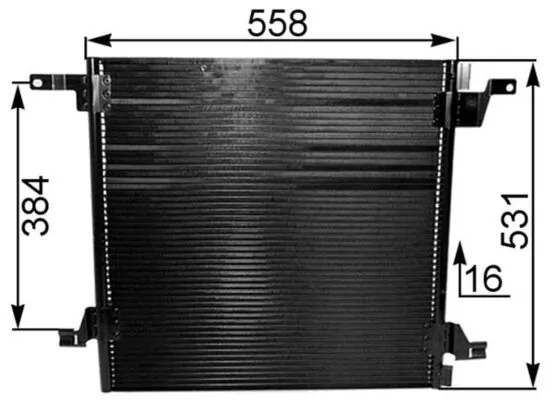 Condenseur, climatisation MAHLE AC 259 000P