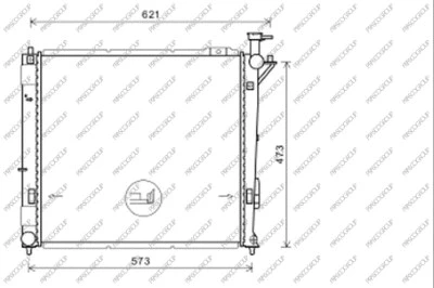 Radiateur, refroidissement du moteur PRASCO HN818R002