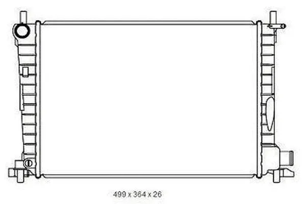 Radiateur, refroidissement du moteur ORDONEZ 2065036