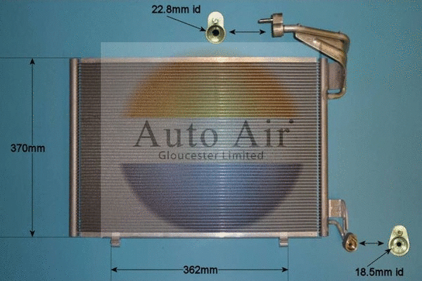Condenseur, climatisation AUTO AIR GLOUCESTER 16-1396