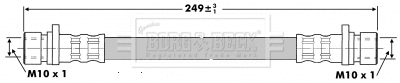 Flexible de frein BORG & BECK BBH6203