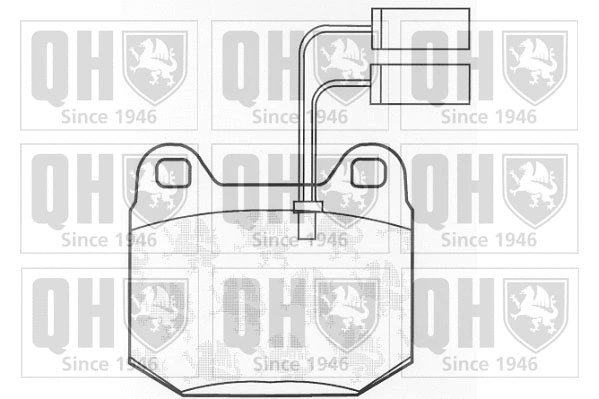 Kit de plaquettes de frein, frein à disque QUINTON HAZELL BP464