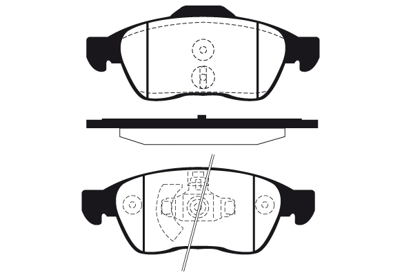 Kit de plaquettes de frein, frein à disque Technika 01814