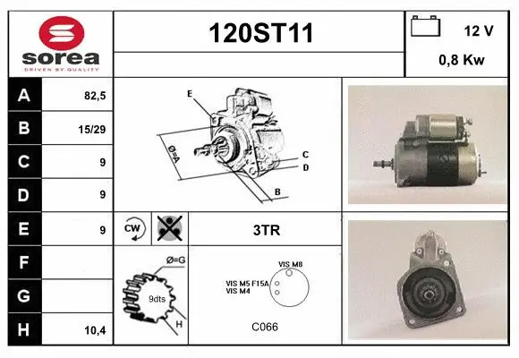 Démarreur STARTCAR 120ST11