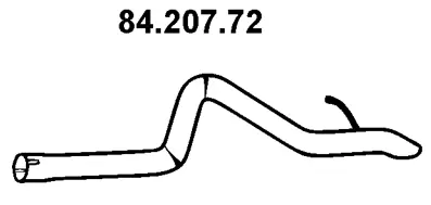 Tuyau d'échappement EBERSPÄCHER 84.207.72
