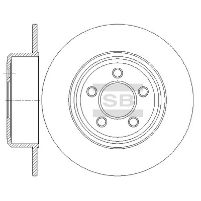 Disque de frein Hi-Q SD5509
