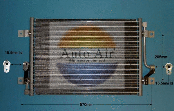 Condenseur, climatisation AUTO AIR GLOUCESTER 16-9790