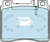 Kit de plaquettes de frein, frein à disque BENDIX-SEA DB1284 GCT