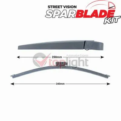 Kit de bras d'essuie-glace, nettoyage des vitres AE TOPLIGHT TRA-B533