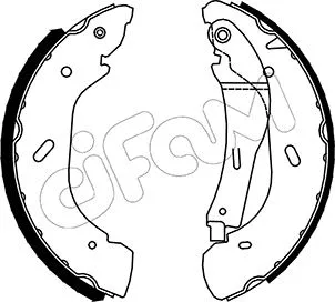 Jeu de mâchoires de frein CIFAM 153-134
