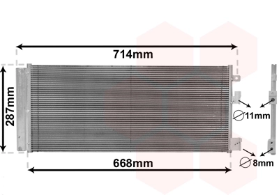 Condenseur, climatisation VAN WEZEL 37015701