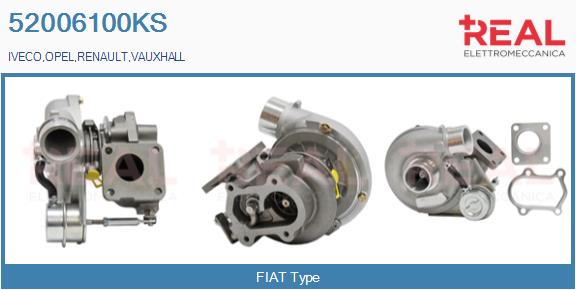 Turbocompresseur, suralimentation REAL 52006100KS