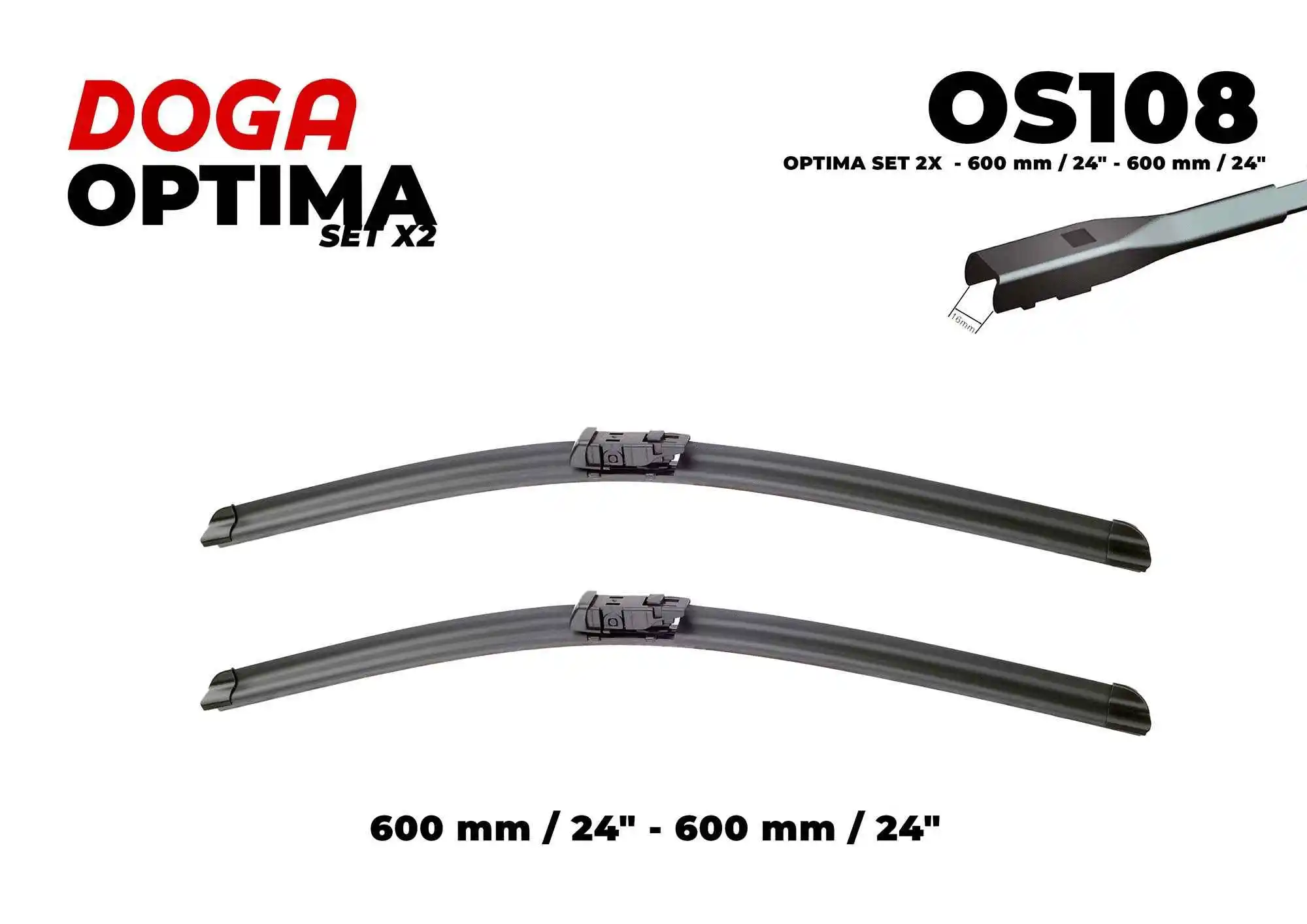 Balai d'essuie-glace DOGA OS108