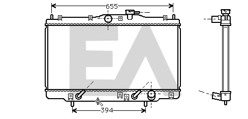 Radiateur, refroidissement du moteur EACLIMA 31R26026