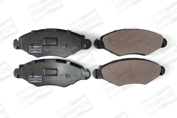 Kit de plaquettes de frein, frein à disque CHAMPION 573051CH